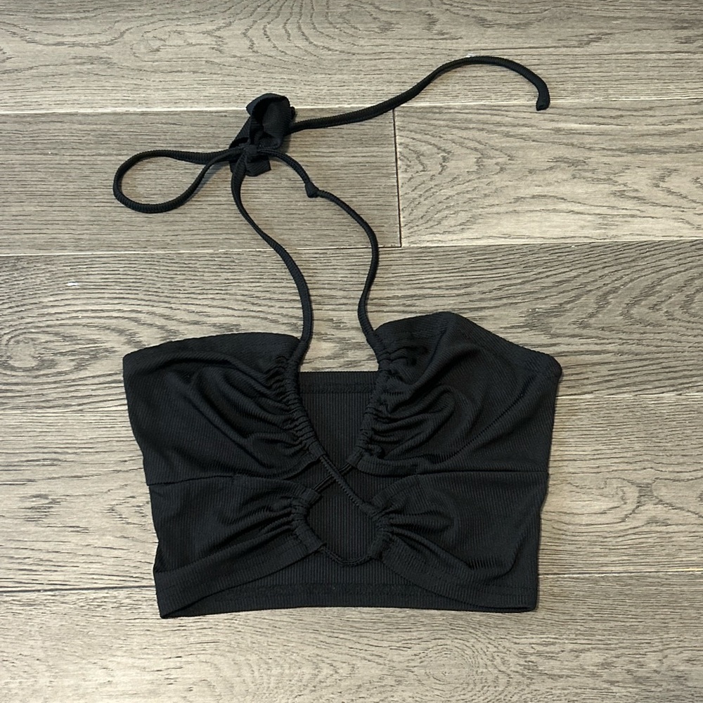 Shein xs black halter top
